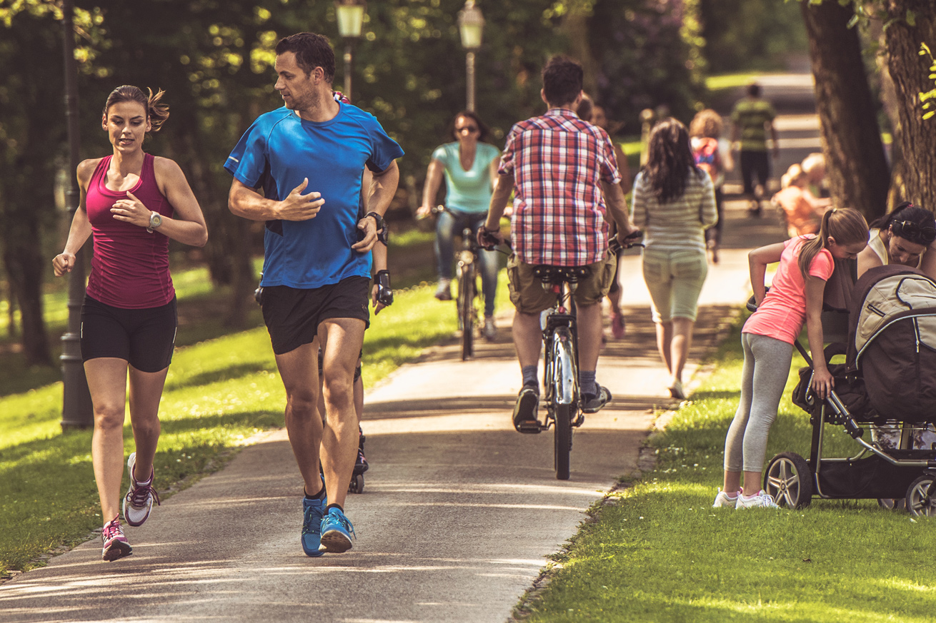 Running in the Park in Anne Arundel County